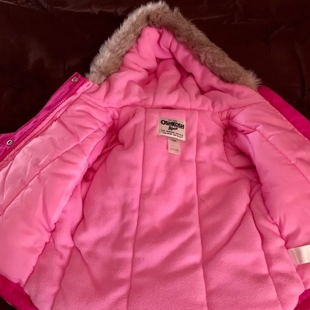 FUCHSIA OSHKOSH B’gosh GIRLS COAT 18 MONTHS 🩷HP🩷 NWT